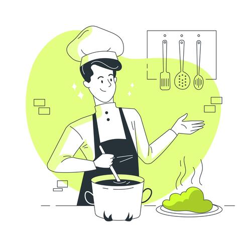 Chef cooking